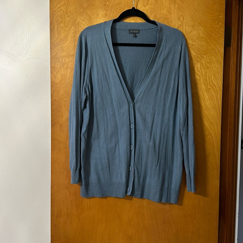The Limited dusty blue cardigan